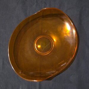 Vtg Viking Glass EPIC Oblong Shallow Bowl Persimmon